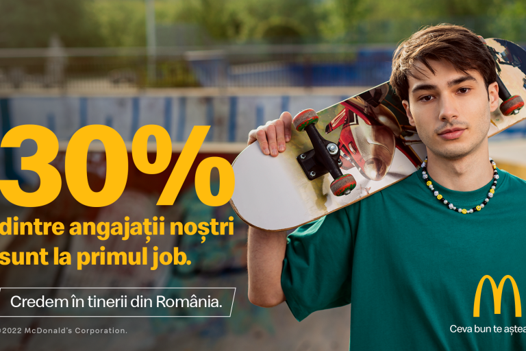 Peste 1.000 de locuri de muncă disponibile la McDonald’s. Compania lansează o nouă campanie de recrutare în rândul tinerilor din România